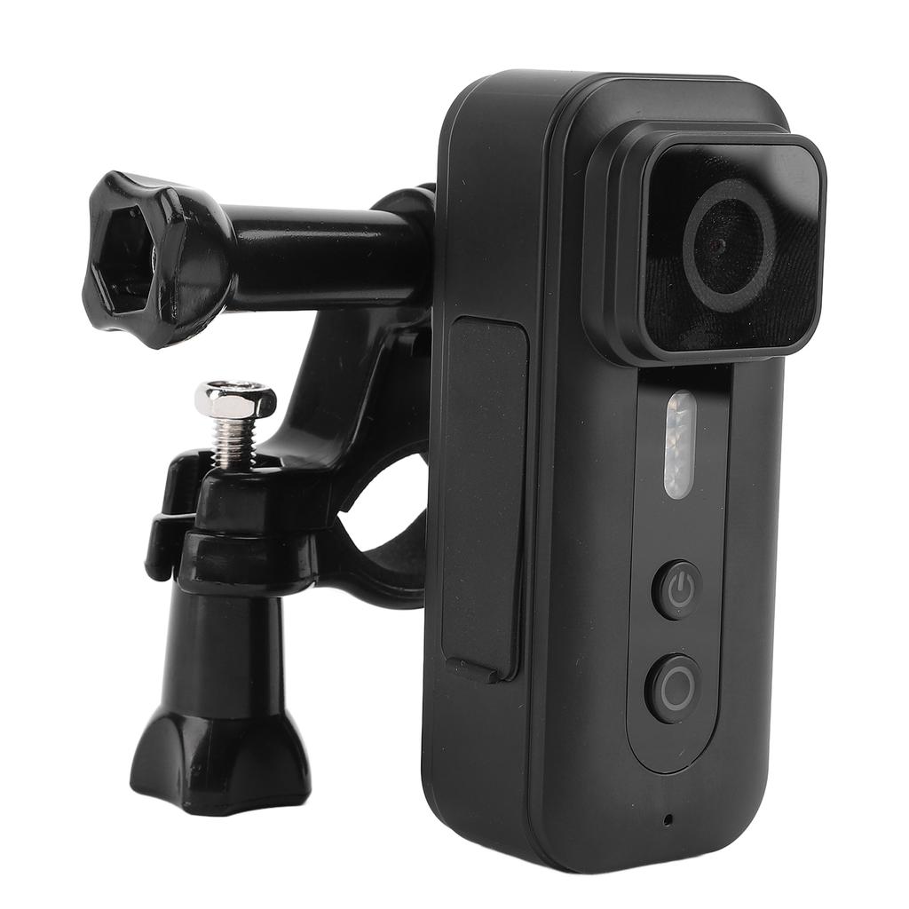 Camera with Handlebar Holder Backclip Fill Light 120 degrees  Wide Angle 1080P Water Resistant Anti Shake