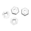 4PCS 116 RC Hex Coupler Zinc Alloy Silver RC Wheel Hex Hub Adapter for SCY 16101 16102 16103 16201
