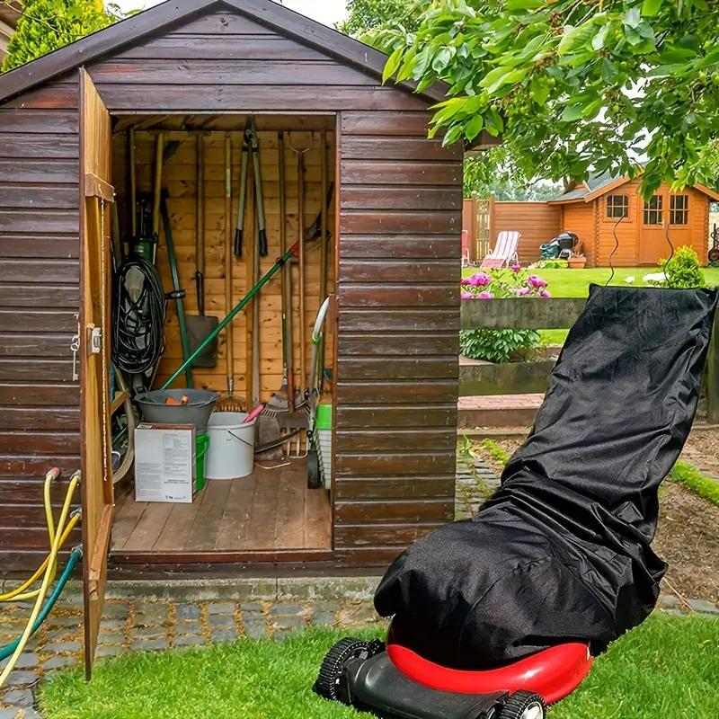 Heavy Duty Lawn Mower Cover - Durable 210D Oxford Cloth Outdoor Garden Equipment Cover for Snow Blowers and Lawn Mowers,