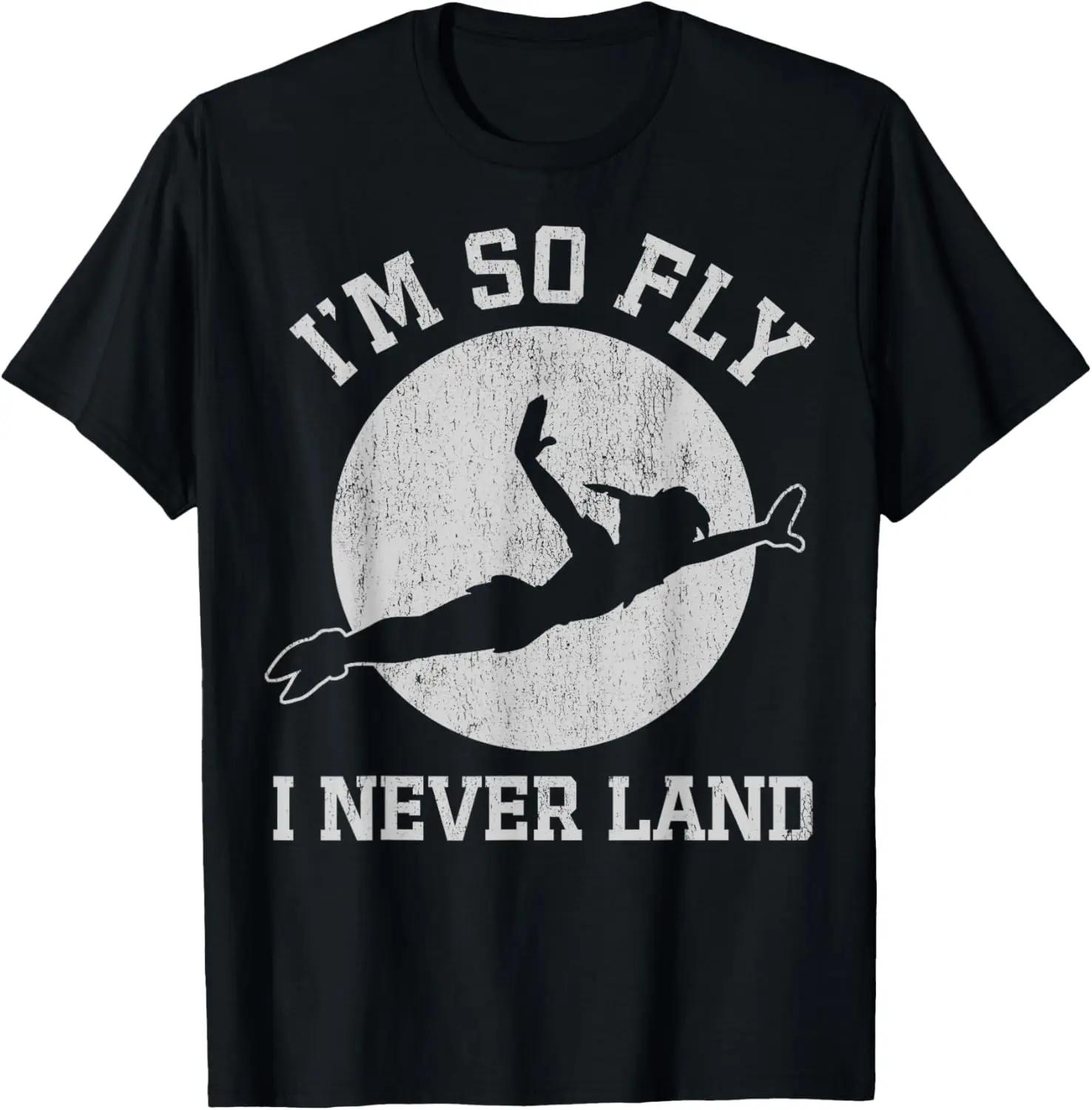 Hot Fashion Disney Peter Pan So Fly Moon Silhouette T-Shirt S-4XL Four Seasons Gift S