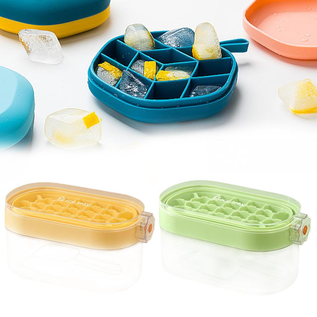 Ice Cube Tray with Spoon Press The Ice Model for Coffee Cocktails Homemade