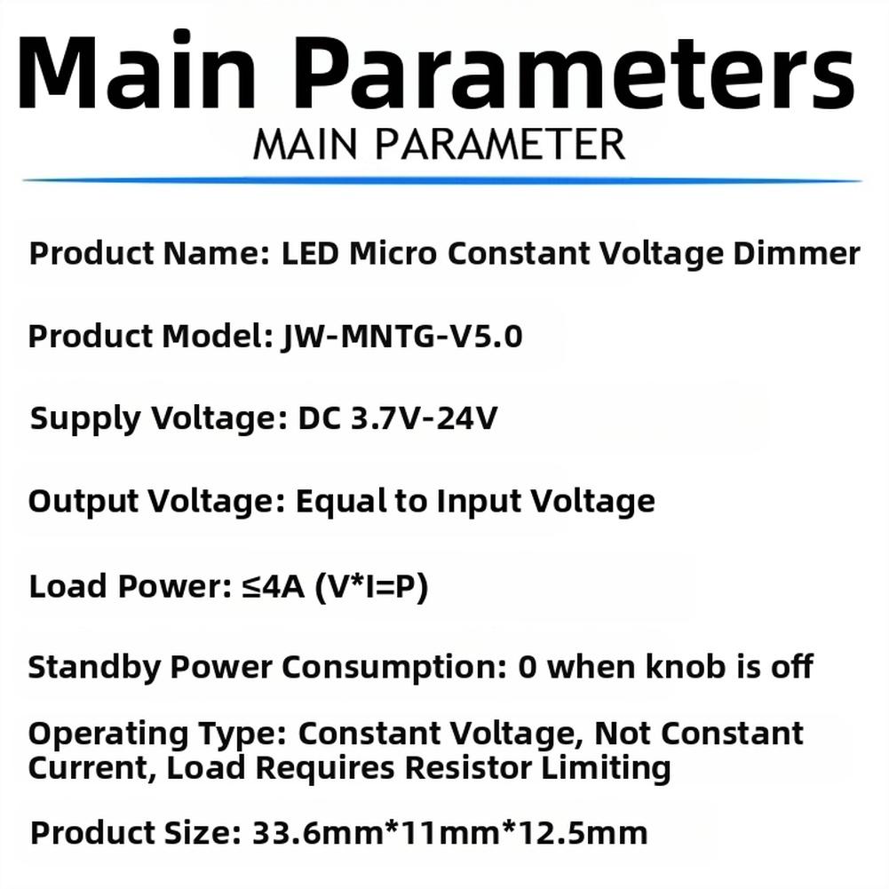 LED Dimmer Module With Switch Board Brightness Knob Adjustable For LED Strip For Test Measurement Tool Accessory