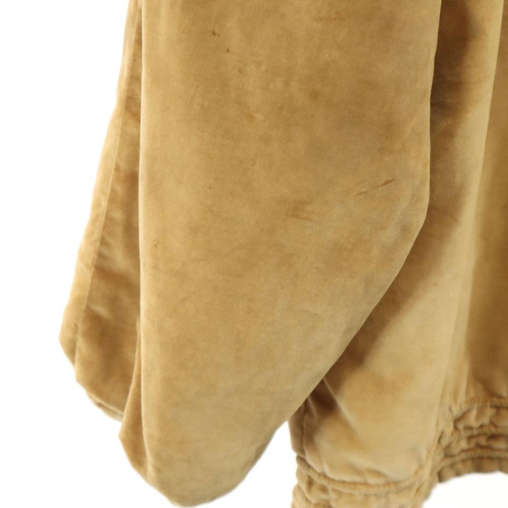 VINTAGE 50s NYNCO Zip Active Jacket beige Hoodie with down filling Men's Used