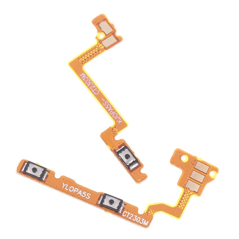 1 Piece Power On / Off Switch Button Side Volume Up Down Buttons Flex Cable Replacement Parts For Oppo A5S A7N