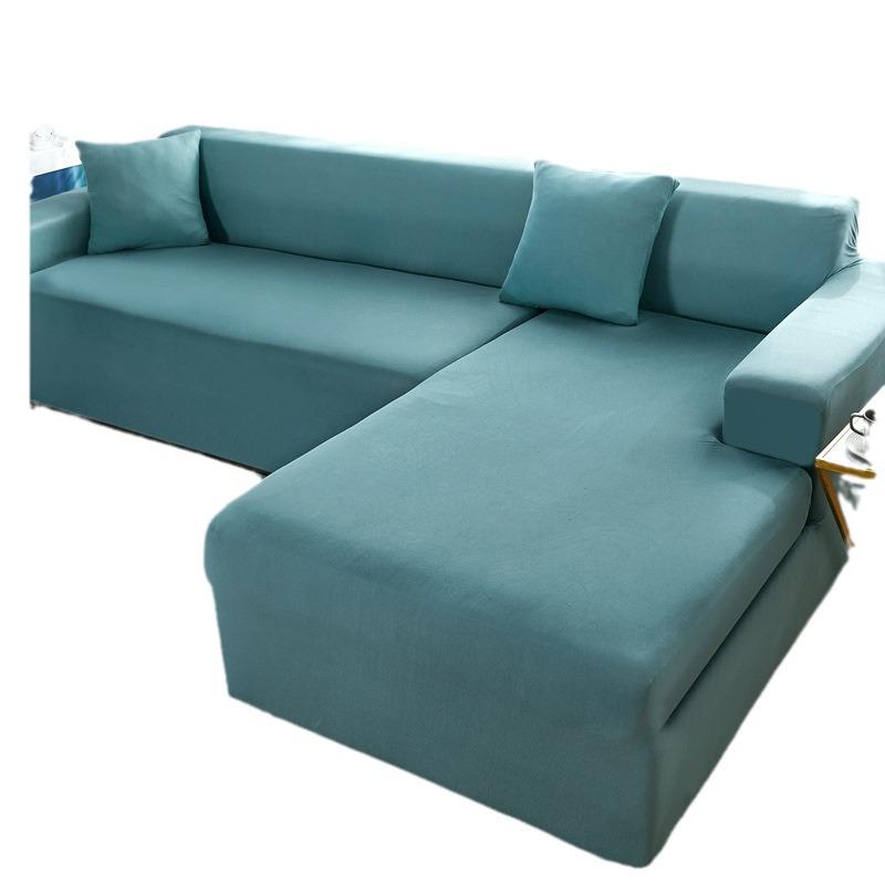 Universal Elastic Sofa Cover - Solid Color, Anti-Scratch, Four Seasons Protection for Chaise Lounge