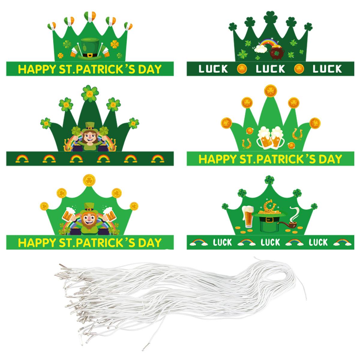 

Irish Day Party Decoration Party Hat St. Patrick S Day Dress Up Crown Hat Custom average size