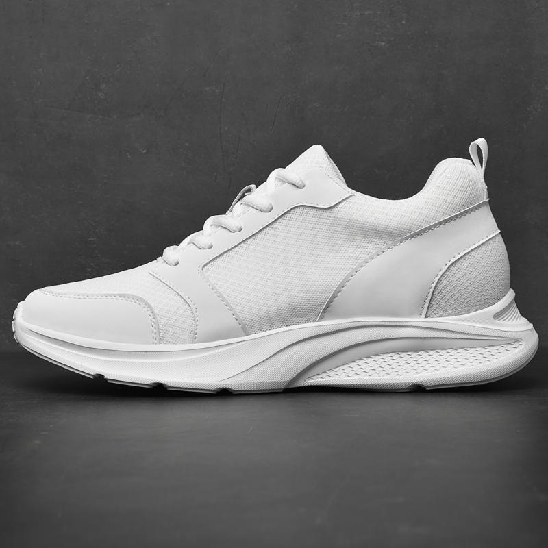 Lace-Up Male Shoes Breathable Men Genuine Leather Casual Shoes Fashion Men Sneakers Comfortable Hot Sale for Men Elevator Shoes