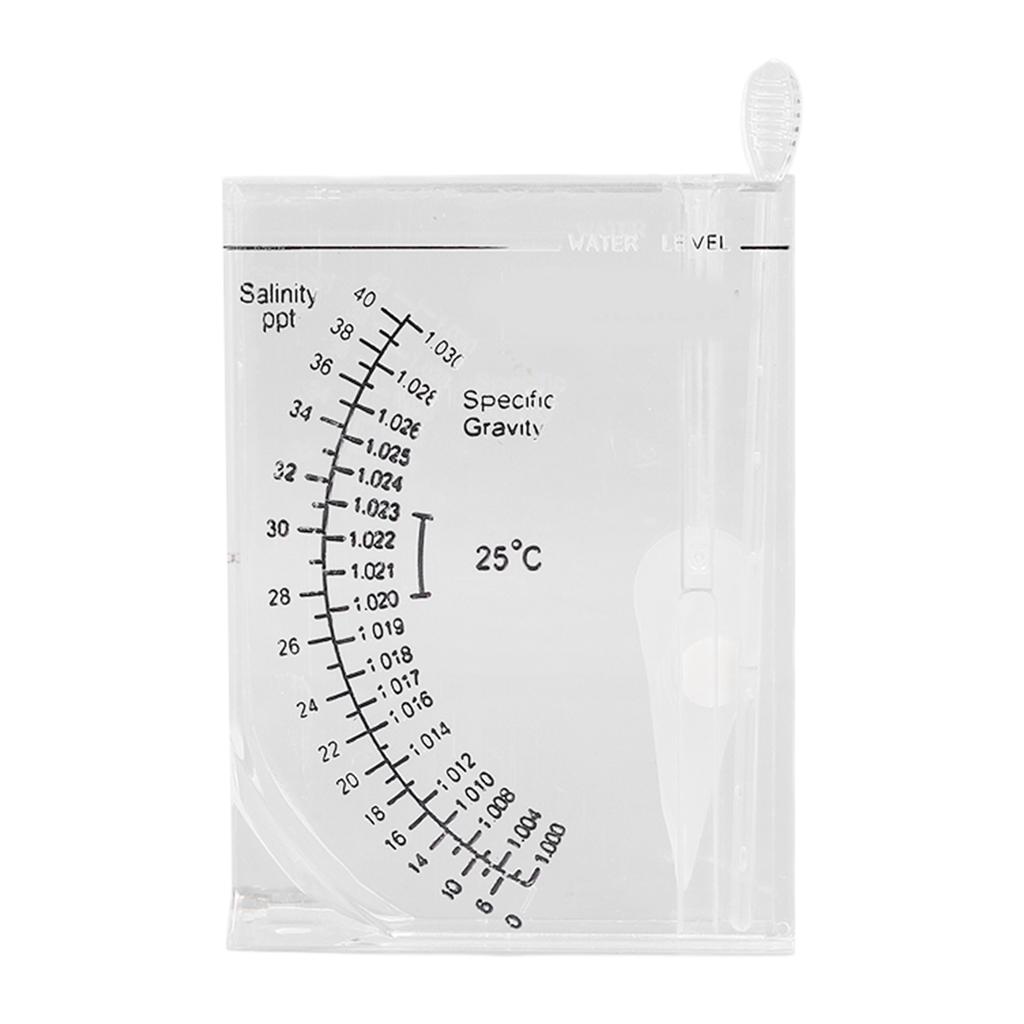 Aquarium Salinity Tester Accurate Aquarium Hydrometer for Fish Tank Seawater Specific Gravity and Salinity