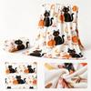 Halloween Flannel Blanket Cozy Throw for Couch and Bed