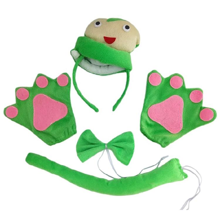 Snake Hairband, Tail, Glove, and Bowtie for Kid Adult