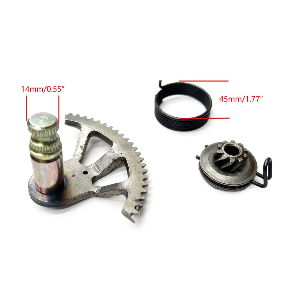Kickstart Shaft Sleeve Gear Spring Fit for KTM 50 50SX Kick Start Shaft Gear Idle Gear Kick Starter Spring Assembly Set