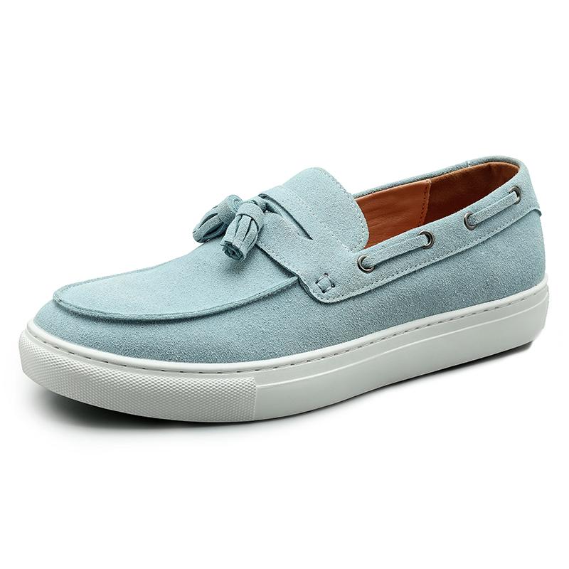 

Trend Designer Men s Suede Leather Loafter Platform Tassels Leisure Shoes Male Walking Dress Wedding Footwear Zapatos Hombre 38