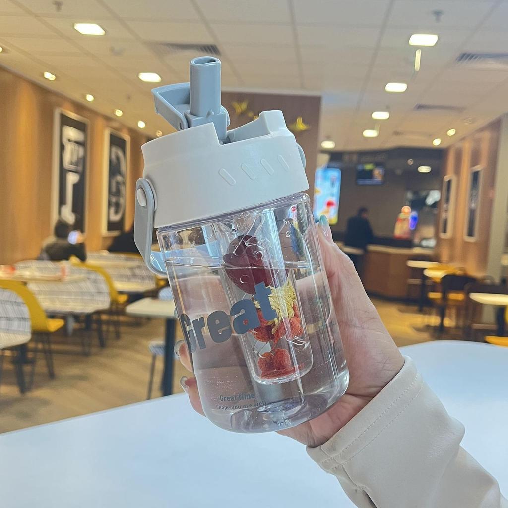 High-Value Portable Shaker Tumbler - Summer Straw Cup for Girls, Sports, Fitness, and Milkshakes