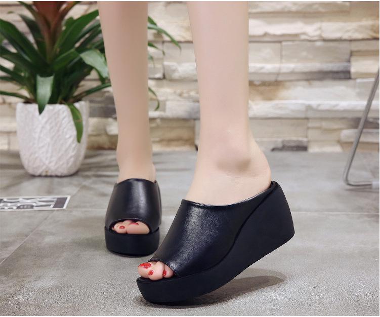 Women's 2021 Wedge Heel Platform Sandals - Fish Mouth Design