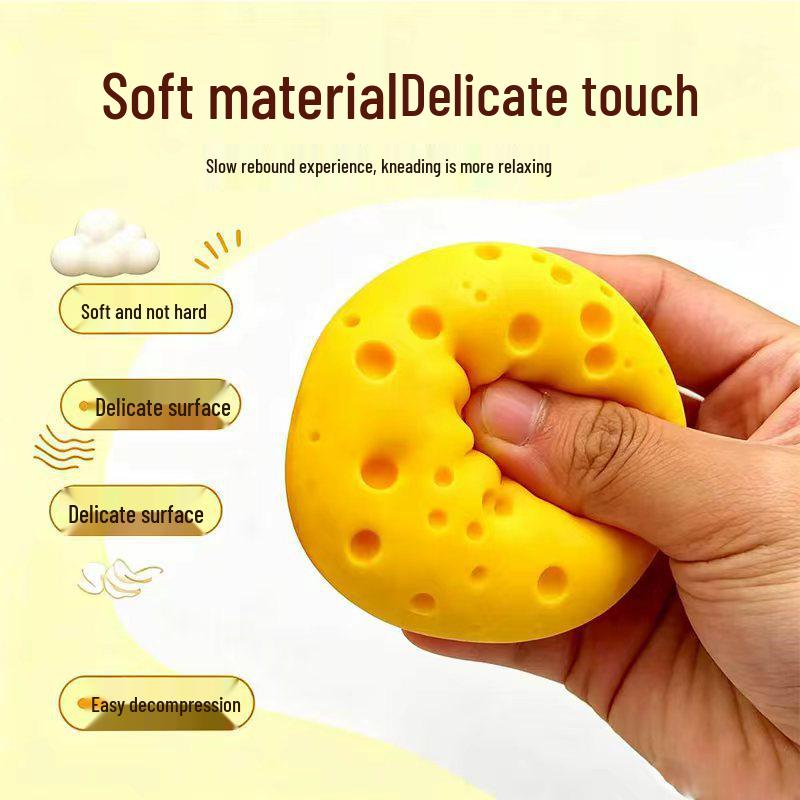 Premium Cheese-Shaped Stress Relief Toy: Slow Rebound Decompression for Office and Home