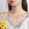 Necklace Women's 1 Carat Maussanite Six Claw Pendant Necklace