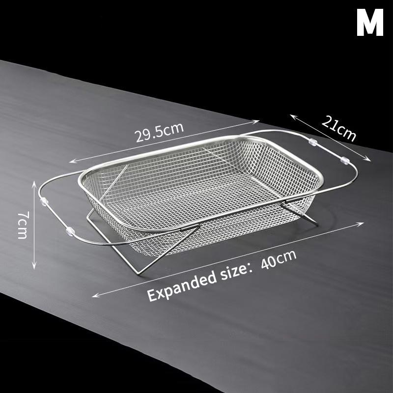

Stainless Steel Kitchen Sink, Telescopic Sink, Draining Rack, Multi-Functional Tableware And Chopsticks Draining Rack