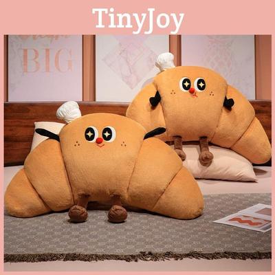 Cartoon Shape Croissant Character Plush Pillow Toy Stuffed Doll Decoration Gift