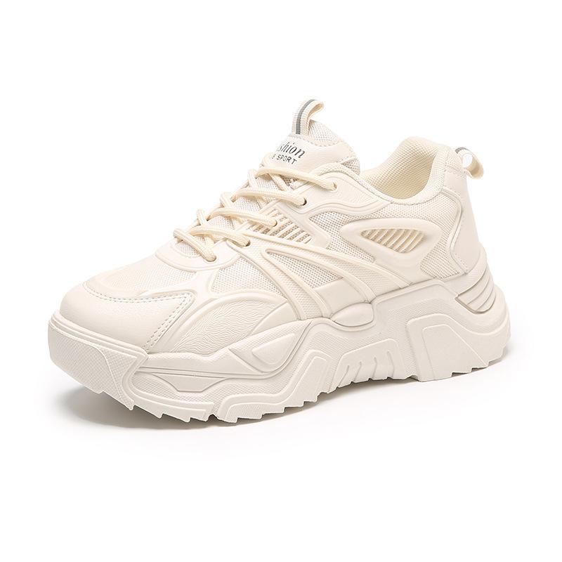

Легкая, дышащая, женская обувь, женская обувь на толстой подошве со шнуровкой, кроссовки, кроссовки для бега 41 бежевый