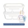 Divided Glass Bento Lunch Box