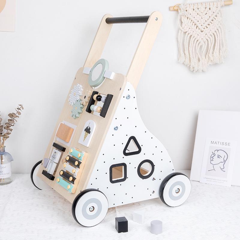 Multifunctional Baby Walker & Stroller: Anti-Rollover, Educational Toy for Early Development