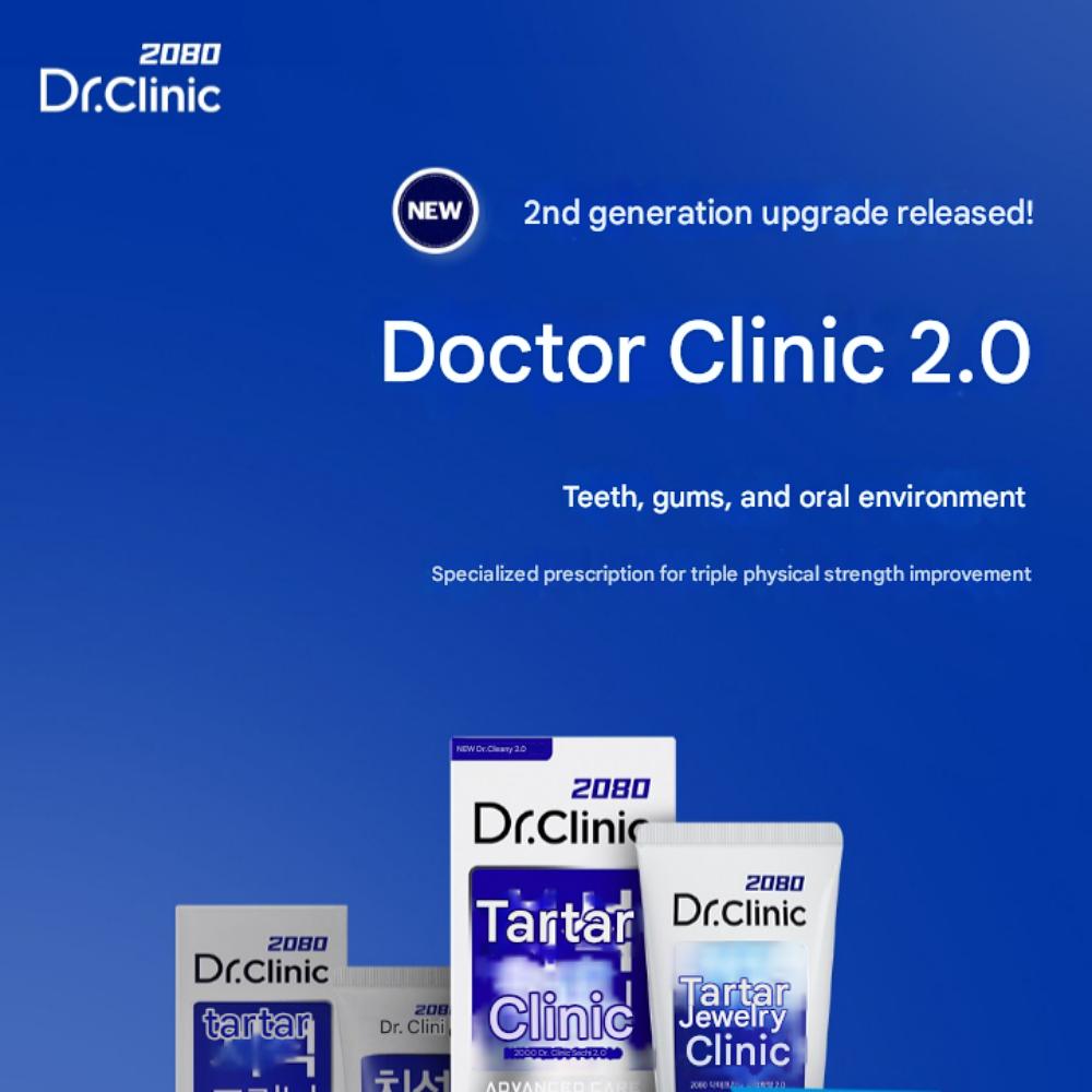 Dr.. Pastă de dinți Clinic High Fluoride 1450 Tartar 2.0, 120g x 3