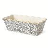 9 Inch Nonstick Ceramic Loaf Pan Dot Pattern Bakeware Oven Safe Perfect Bread Cooking Dish Easy Clean Ideal Meatloaf Cakes