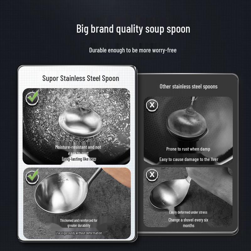 Chuida Huang Rosewood Handle Stainless Steel Soup Ladle