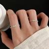 925 Sterling Silver Zircon High-End Women's Tail & Index Finger Ring