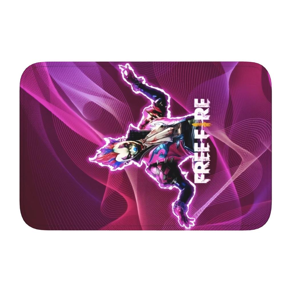 Custom Garena Free'd Fire'ed Game Doormat Mat Anti-Slip Bath Kitchen Garden Rug Carpet 40*60cm