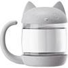 Tea Infuser Glass: Coffee Mug Water Bottle Tea Infuser Strainer Strainer Cat Style