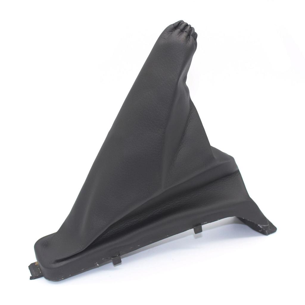Black Elegant Dust-proof Car Handbrake Gaiter Cover In Black PU Leather For Car Parking Handbrake Boot Gaiter