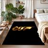 Anti‑Slip Crystal Velvet Floor Rug, James Bond 007 Design Carpet for Indoor Living Bedroom Home Decoration