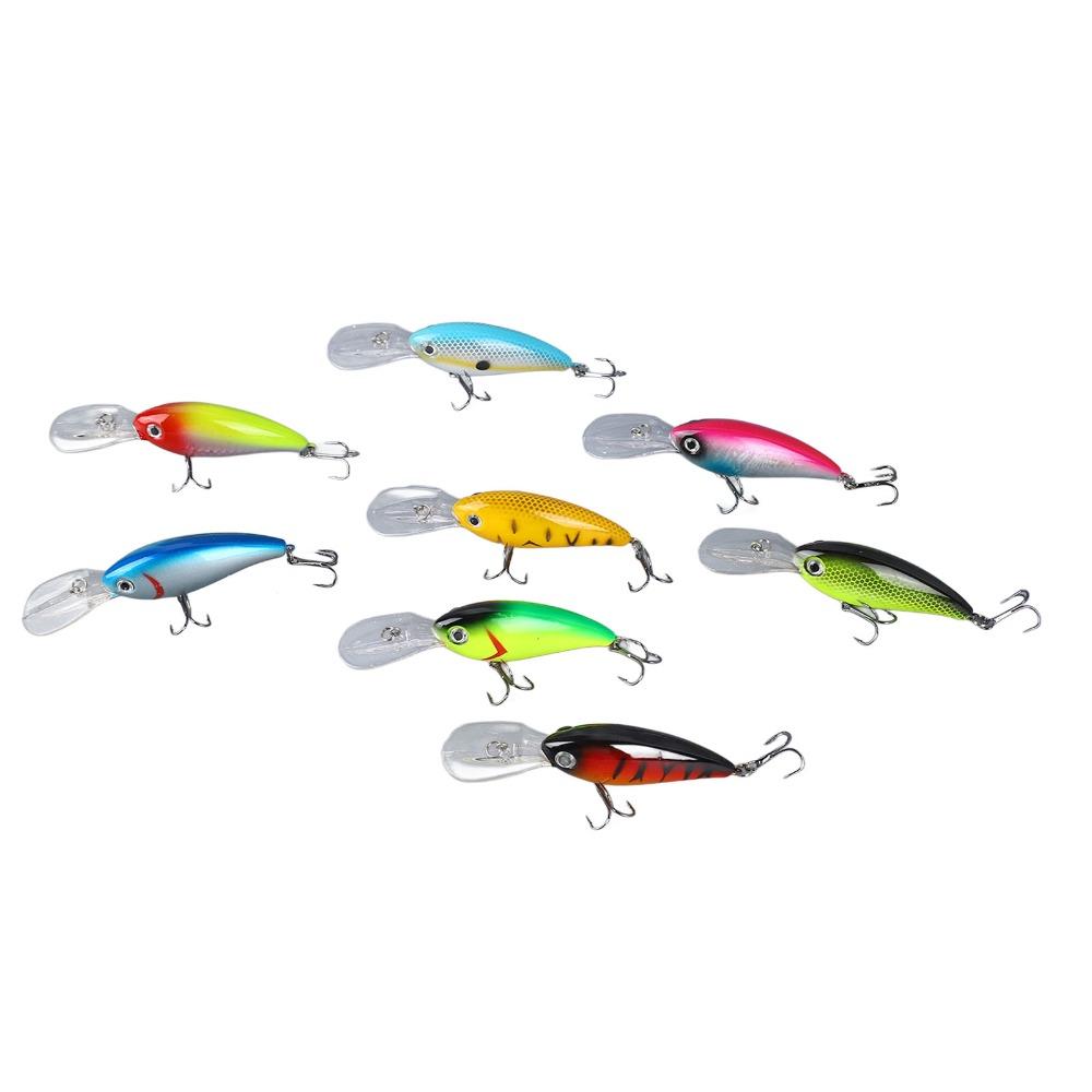 8PCS with Hook Crank Bait 10cm 14g Bass Fishing Lures Durable Swimbaits Lures For Walleye Crappie