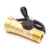 1-30L/min Hall Effect Liquid Flow Sensors Full Copper Housing DN15 Water Flow Sensors 3.5-24V for Tankless Water Heaters