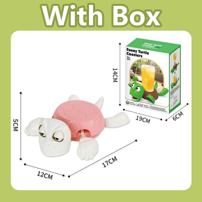 Panicked Turtle Coaster Creative Funny Toy Cute Cup Holders Coffee and Tea Tableware Turtle Base Cup Mat Decoration Coasters