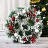 Christmas Decorations 32cm Christmas Wreath Artificial Wreath Door Hanging Window Props Background Christmas Tree Accessories