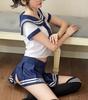 Středoškolská dívka námořnická uniforma cosplay sexy JK kostýmová sada kostým extrémní erotické zboží pro dospělé párty událost nadměrná velikost Halloween Vánoce námořnická erotická