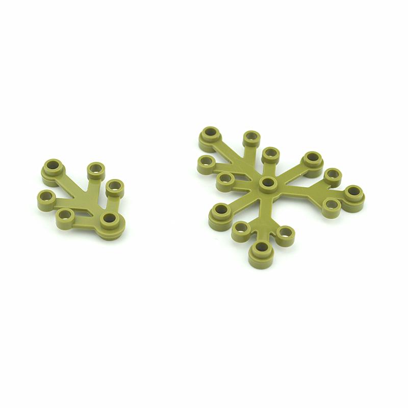 Piante Foglie Mattoncini Casa Giardino Fogliame Accessori Costruzione Fai-da-te Assembla Mattoni 2417 2423 Compatibile con