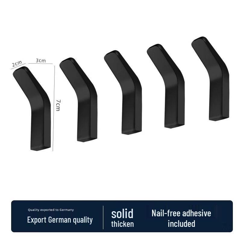 No-Drill Thickened Alloy Bath Towel Rack