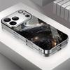 Traveling through galaxy fashion phone cases carcasa Smartphone Glass Phone Case for iPhone 17 16 15 14 13 12 pm Pro Plus fundas