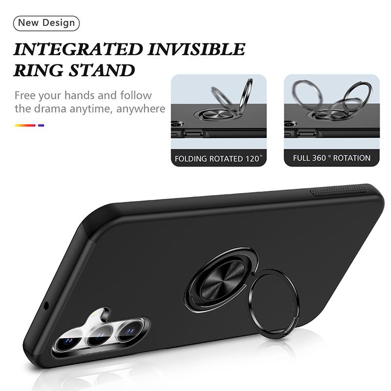 Samsung A16 5G Car Mount Case: Magnetic, Full Coverage, Drop Protection, Hidden Ring Holder