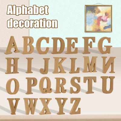 Wood Wooden A-&-Z Letter Wedding Birthday Party Home Decorations