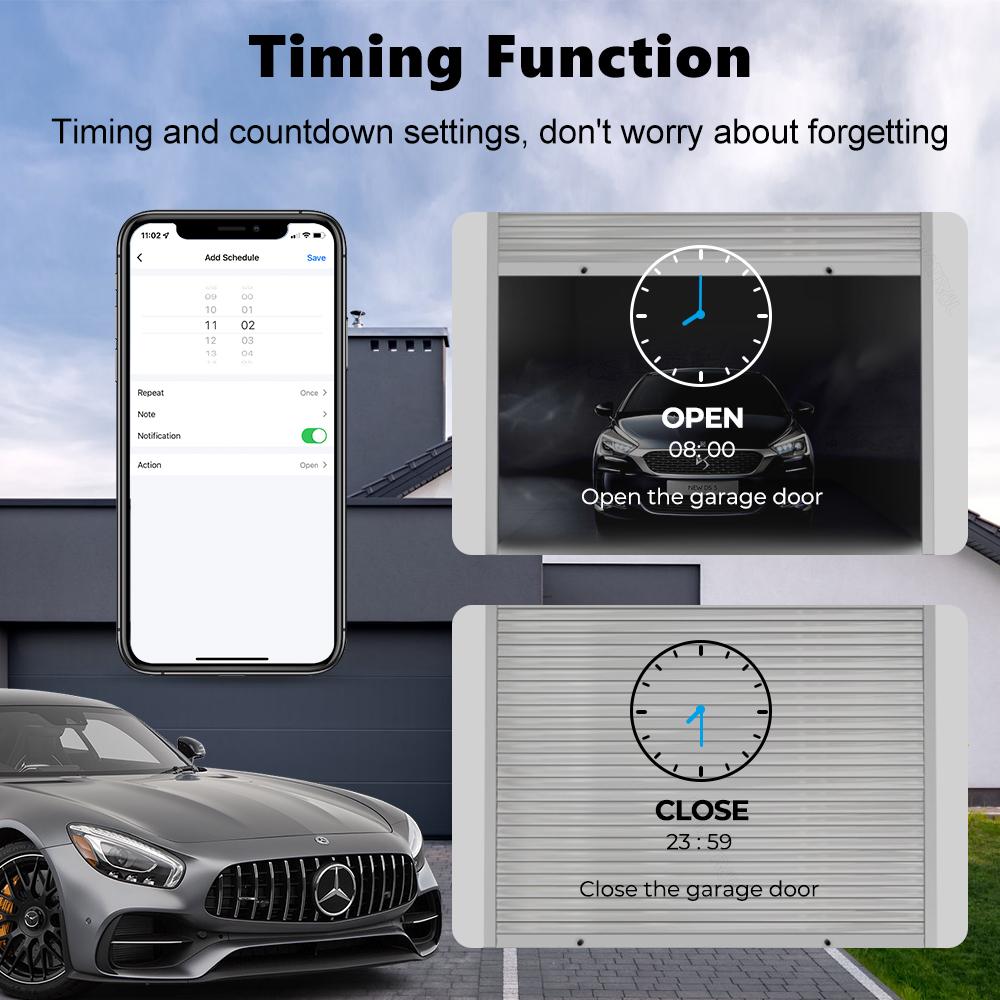 Tuya ZigBee3.0 Garage Door Control Smart Garage Door Switch Opener Controller Voice Works with Alexa Google Home Smart Life APP
