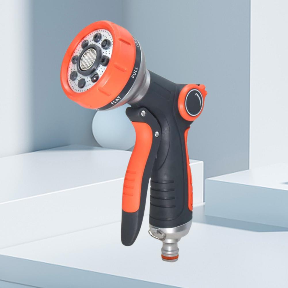 Nonslip Water Hose Sprayer Spray Nozzle Adjustable High Pressure Garden Sprayer Head for Watering Plants Cleaning Cars Showering