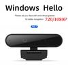 Facial Recognition Webcam 1MP 720P/2MP 1080P for Windows 10/11 Computer Web Camera Built-in Microphone for Computer Laptop