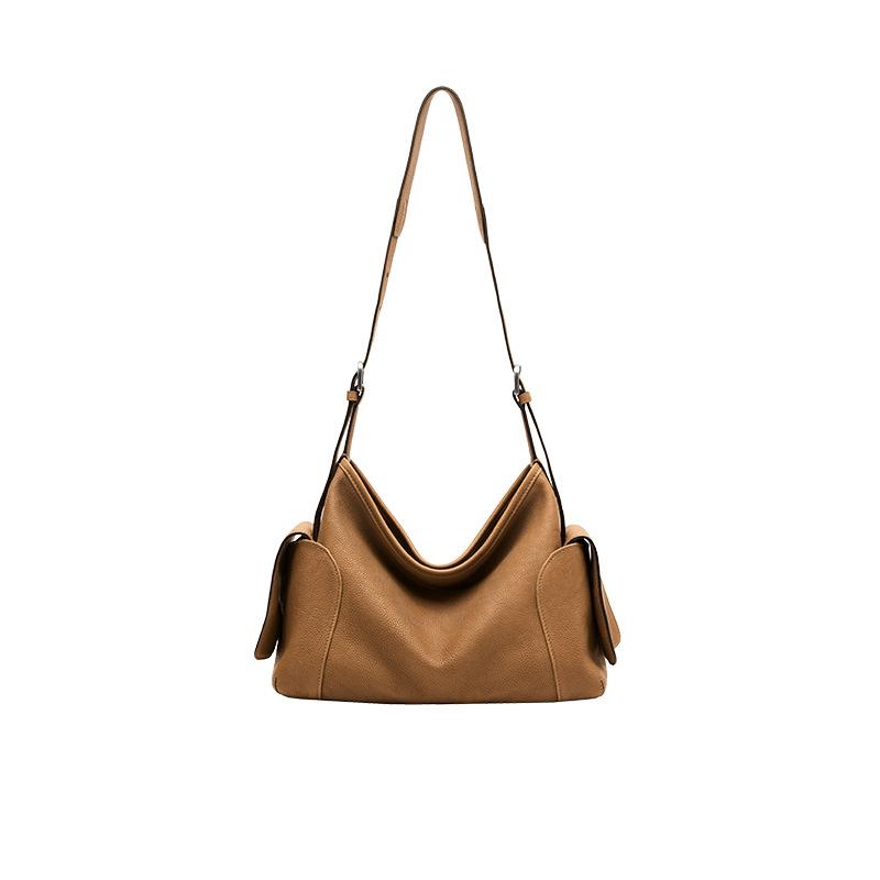 

[Xi Mengyao] Fetal cowhide happy bag, one shoulder crossbody, high-end commuter bag for women