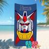 Customizable personalized beach towels Mobile Suit Gundam themed designs.Suitable for the beach, yoga, sports;ideal as beach accessories