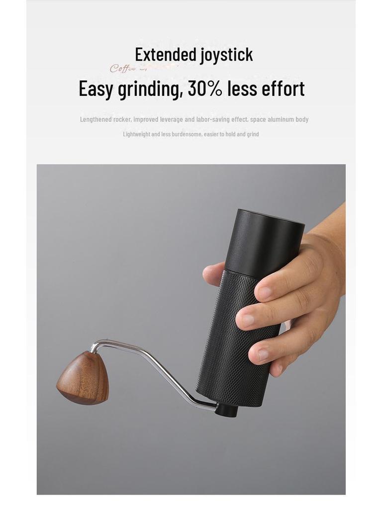Portable Stainless Steel Manual Coffee Grinder with Hand Crank