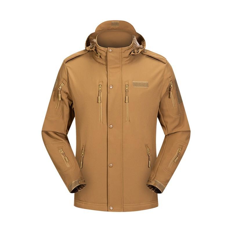 Soft-shell Assault Suit Sharkskin Multi-pocket Outdoor Military Fan Wind-proof Rain-proof Camouflage Jacket